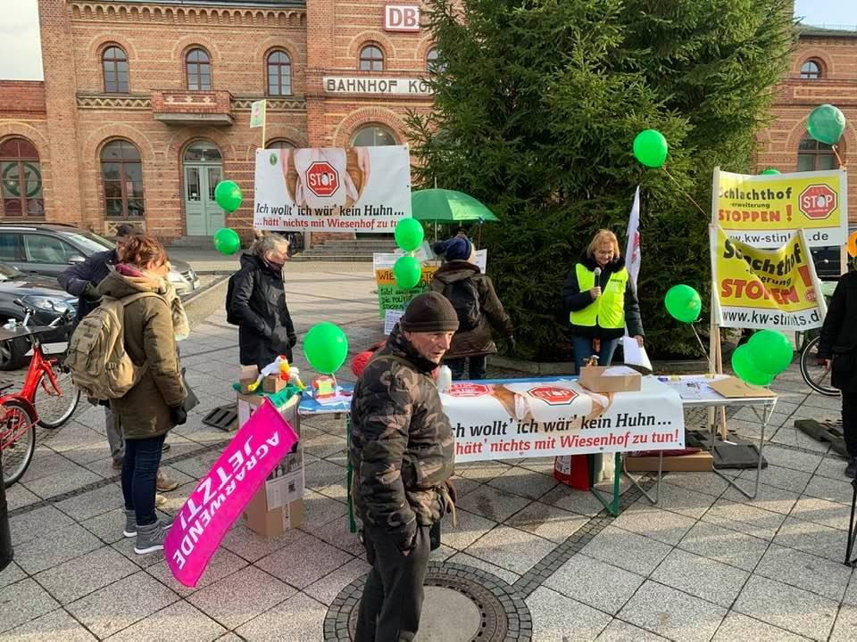 BI-Demo gegen Wiesenhof in KW